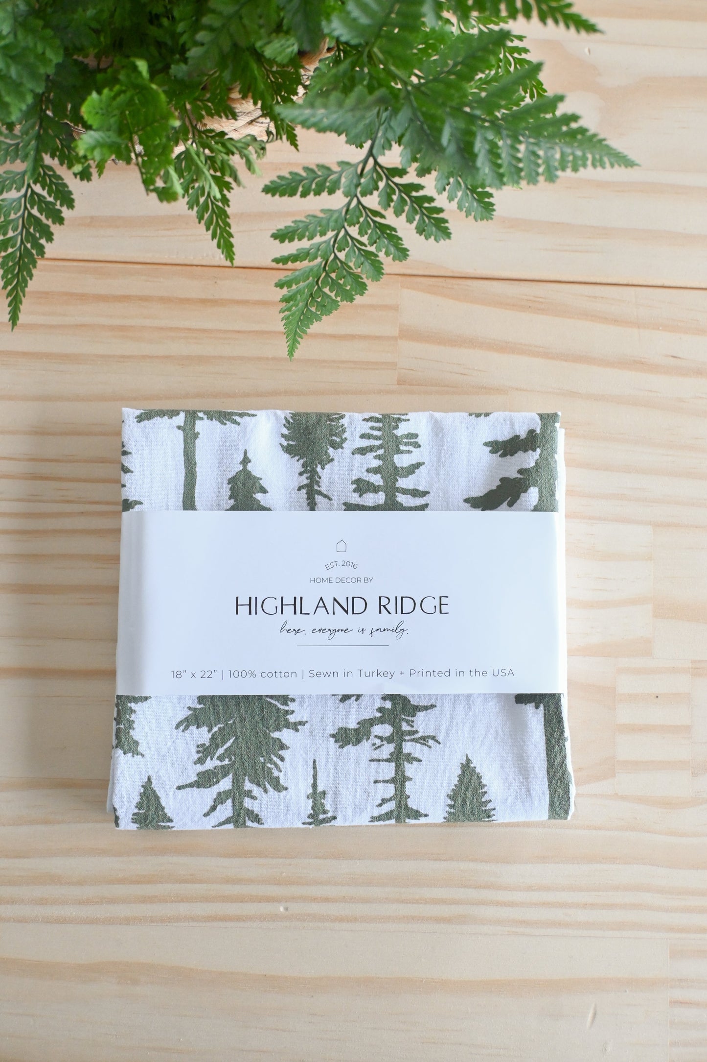 Christmas Trees Tea Towel