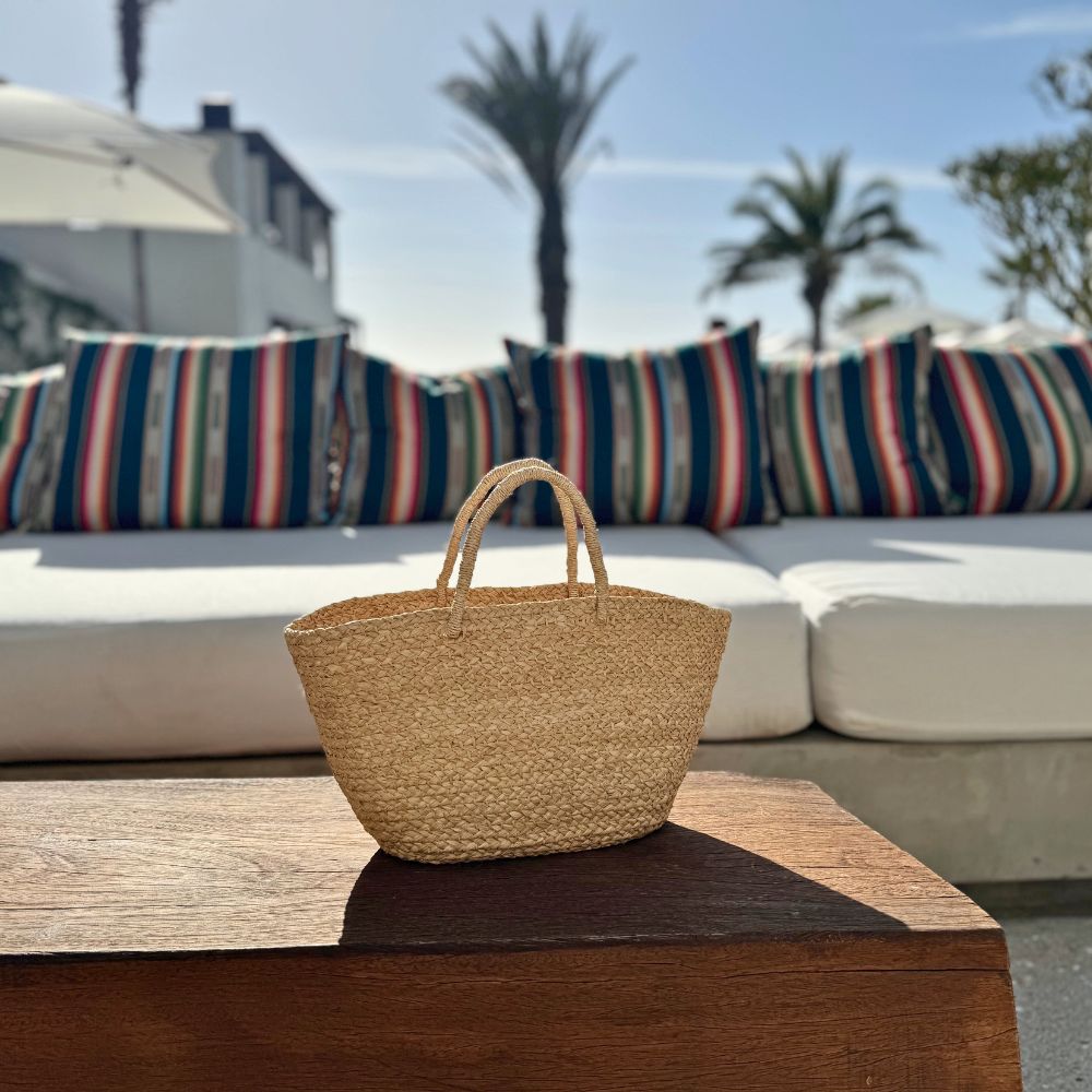 Braided Raffia Day Bag Natural