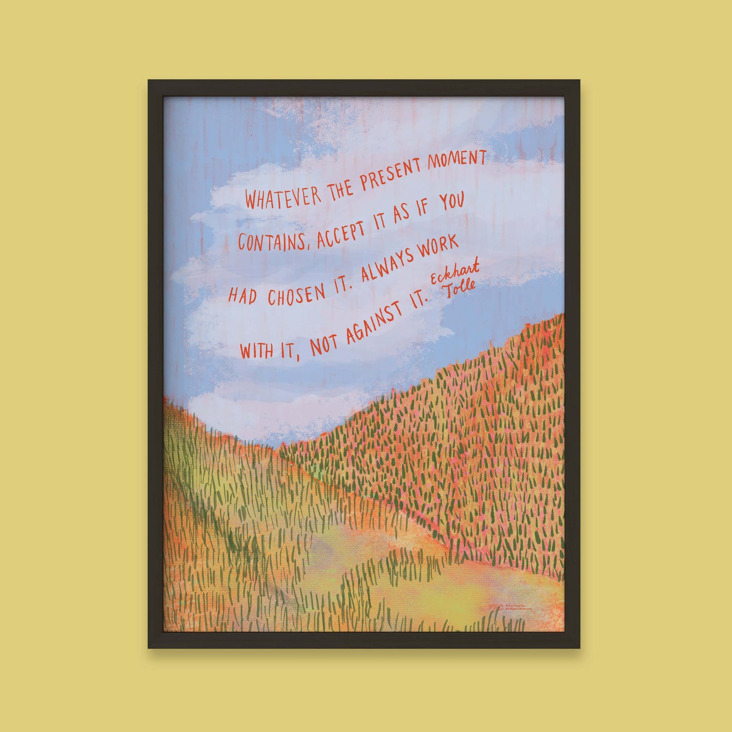 Eckhart Tolle Motivational Quote Print