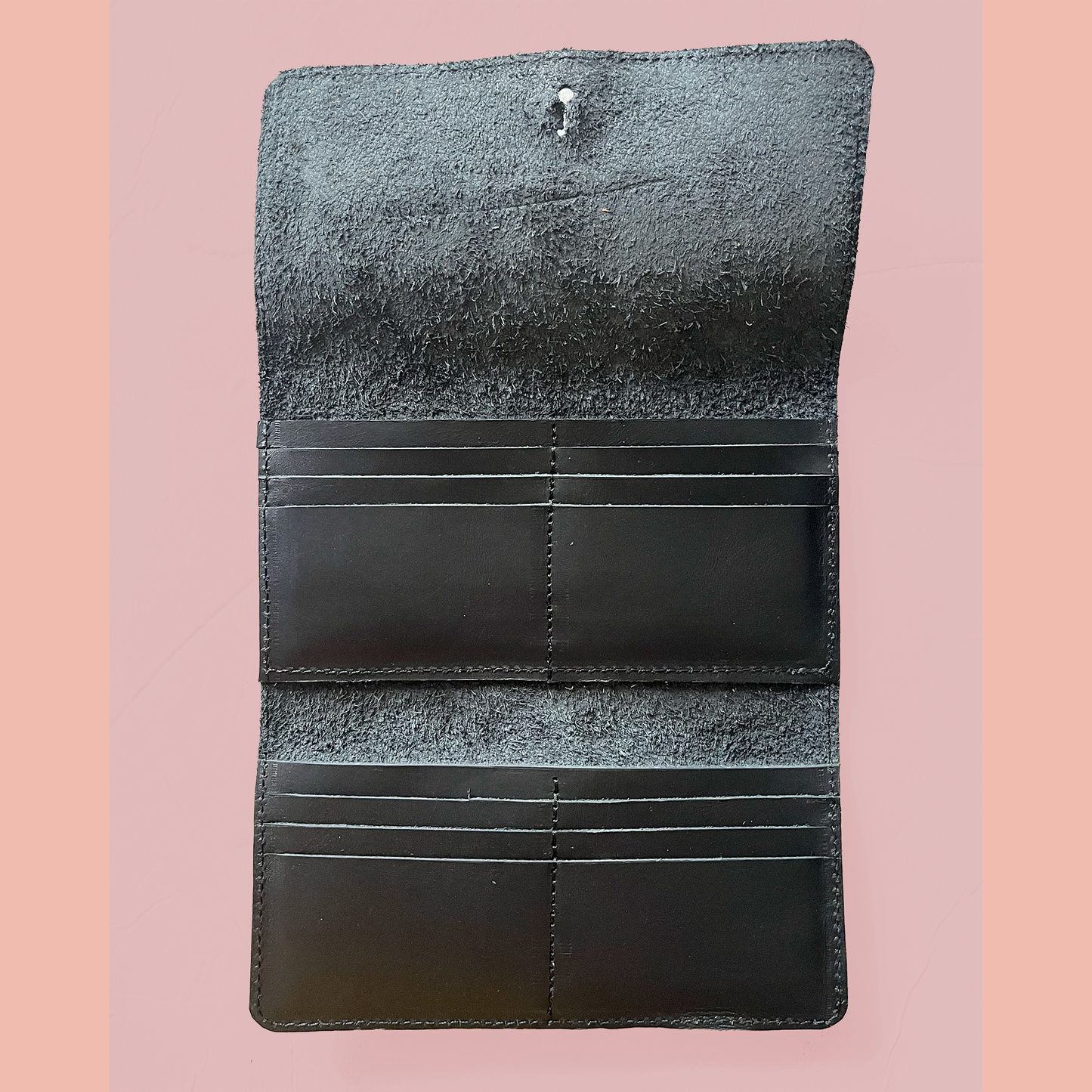 Fold Over Leather Wallet