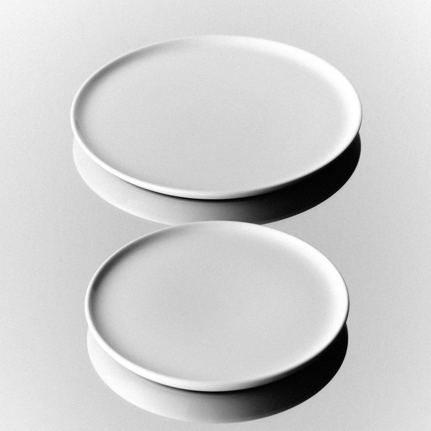 S/4 Large Slim Plate - White