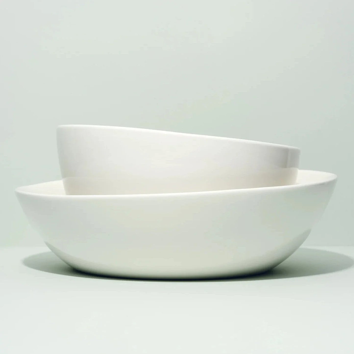 Slanted Serving Bowl - White