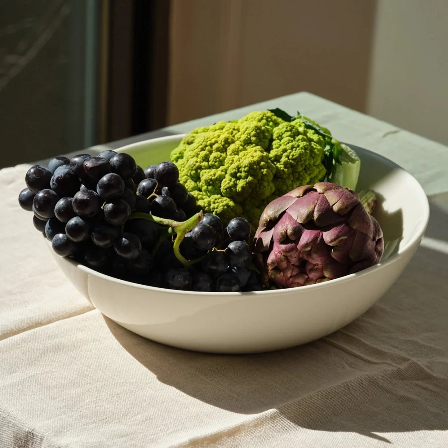 Slanted Serving Bowl - White