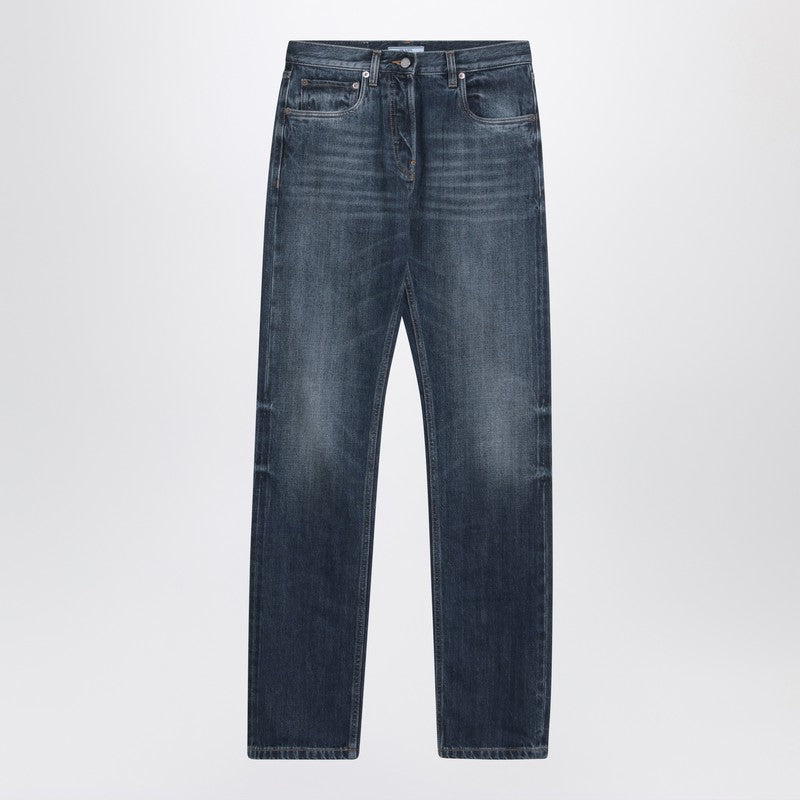 Prada Blue Washed-Out Jeans Women