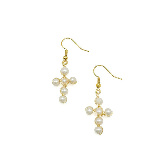 Good News Gold Plated Freshwater Pearl Earrings Exclusive