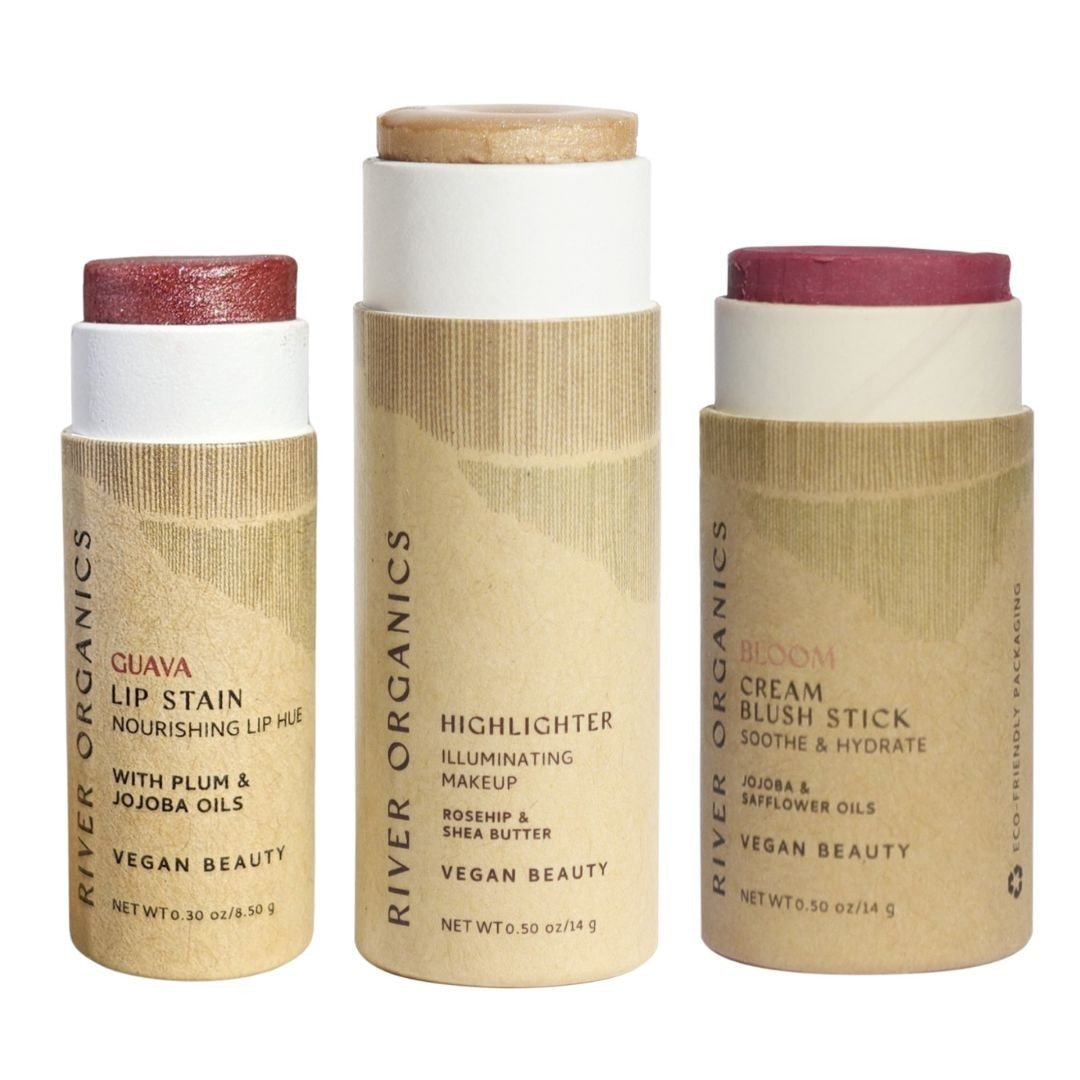 Lip + Highlighter + Blush Set