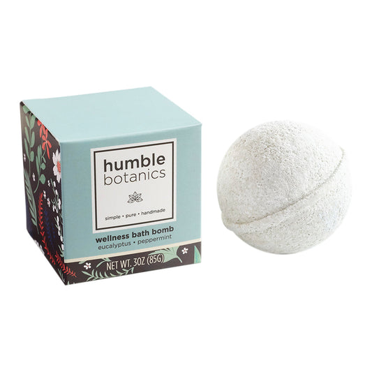 Wellness Bath Bomb – Eucalyptus, Peppermint & French Green Clay