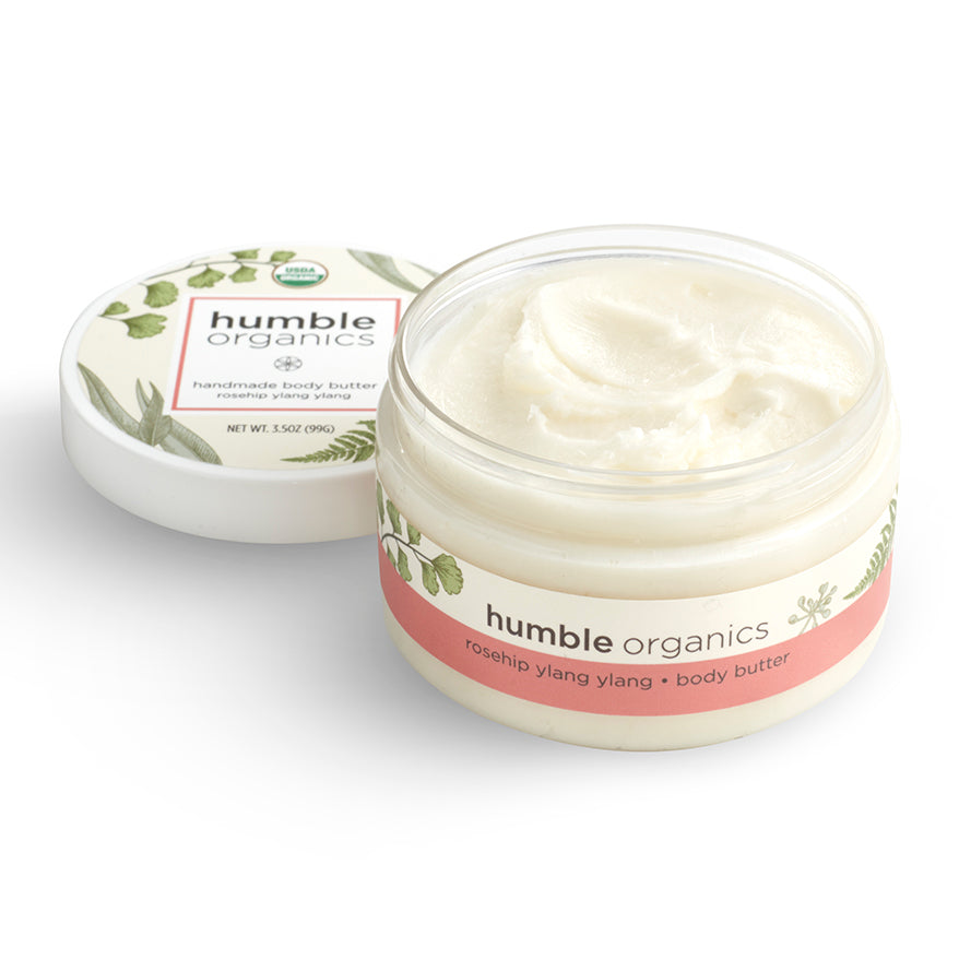 Organic Rosehip Ylang Ylang Body Butter – Exotic & Uplifting Hydration