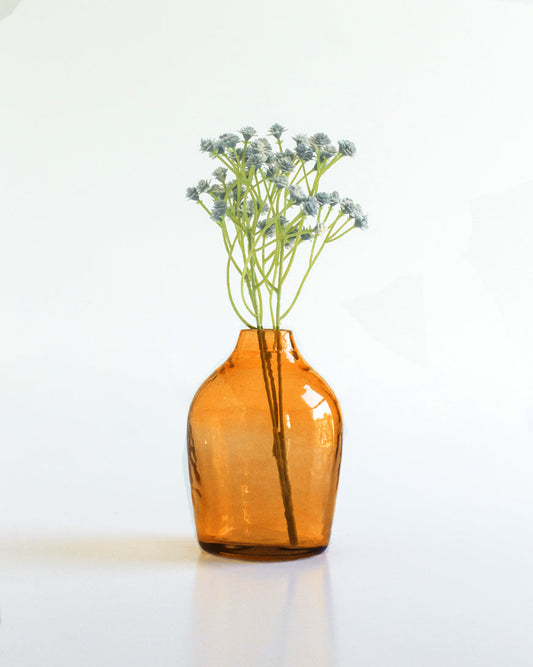 Haley Handblown Hammered Bud Vase
