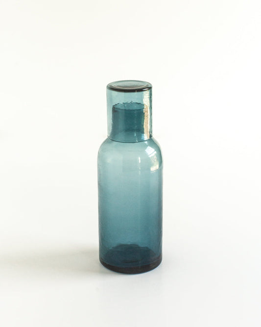 Handblown Hammered Glass Carafe