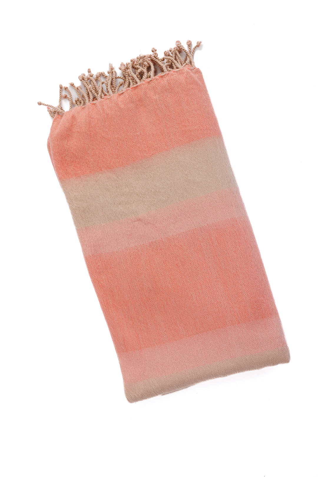 Kallpa Collection - Faded Coral with Braided Fringe