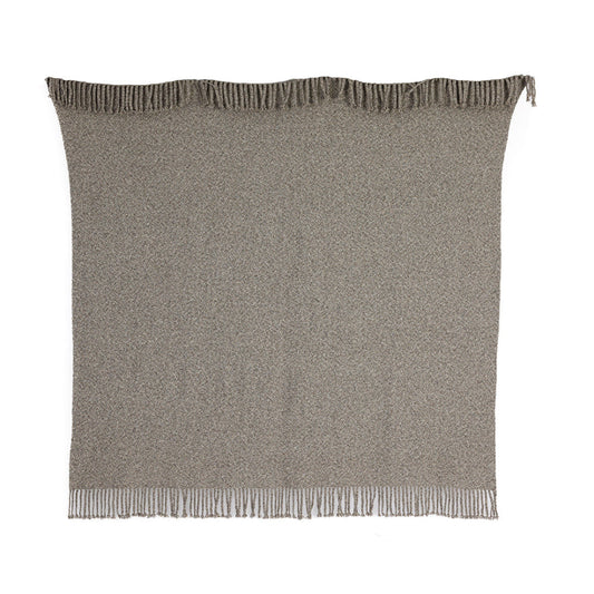 Kulsi Collection - Pima Cotton & Undyed Baby Alpaca Graphite Throw