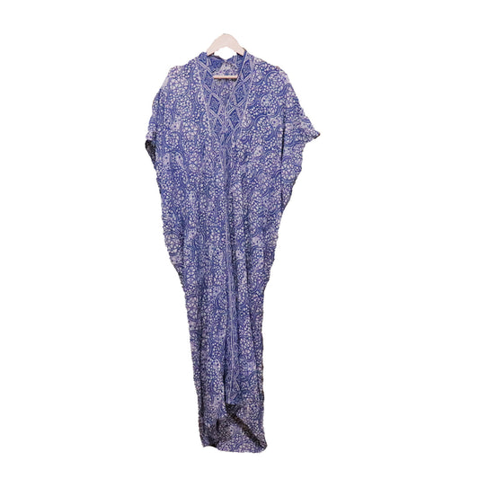 Hand Dyed Batik Kaftan Dress 100% Soft Cotton Material, Maxi, Long, Stone Dress, Caftan