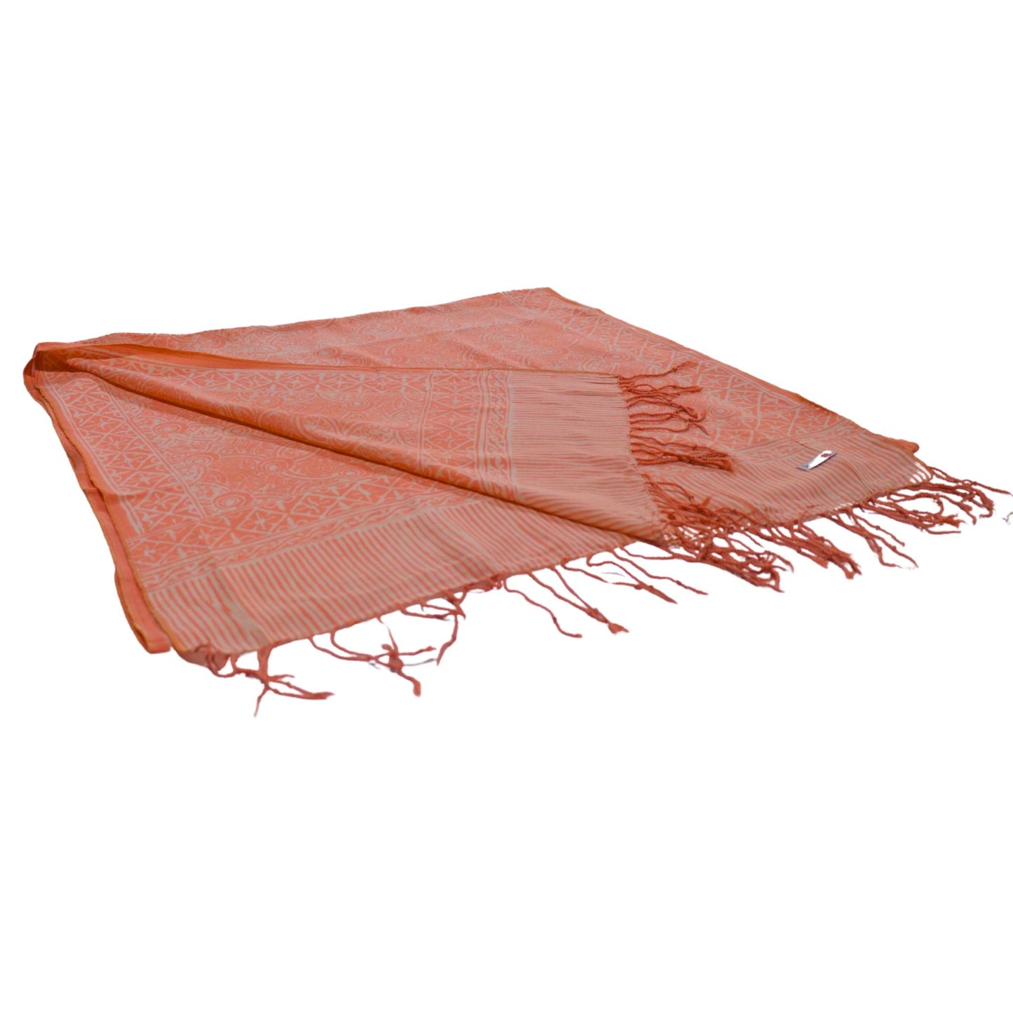 Handmade Batik Scarf - Soft Cotton - Golden Iris