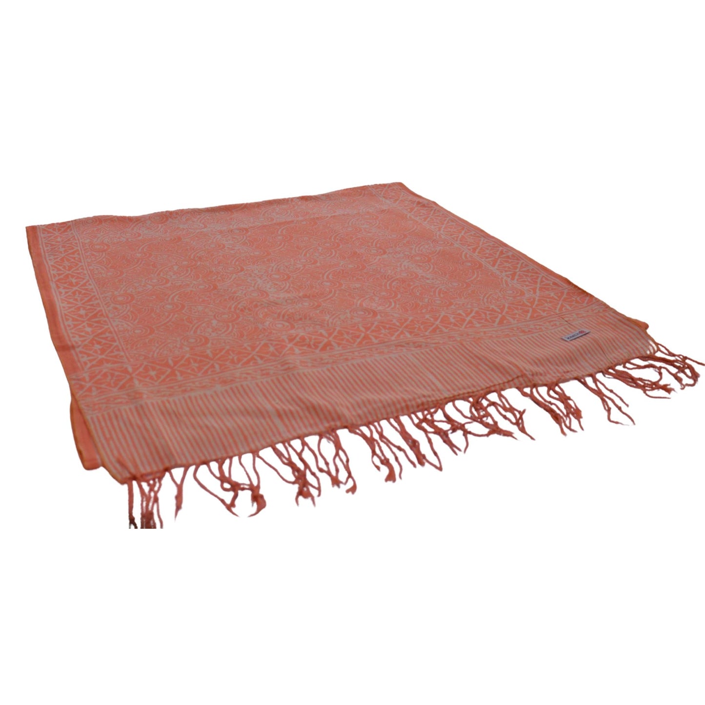 Handmade Batik Scarf - Soft Cotton - Golden Iris