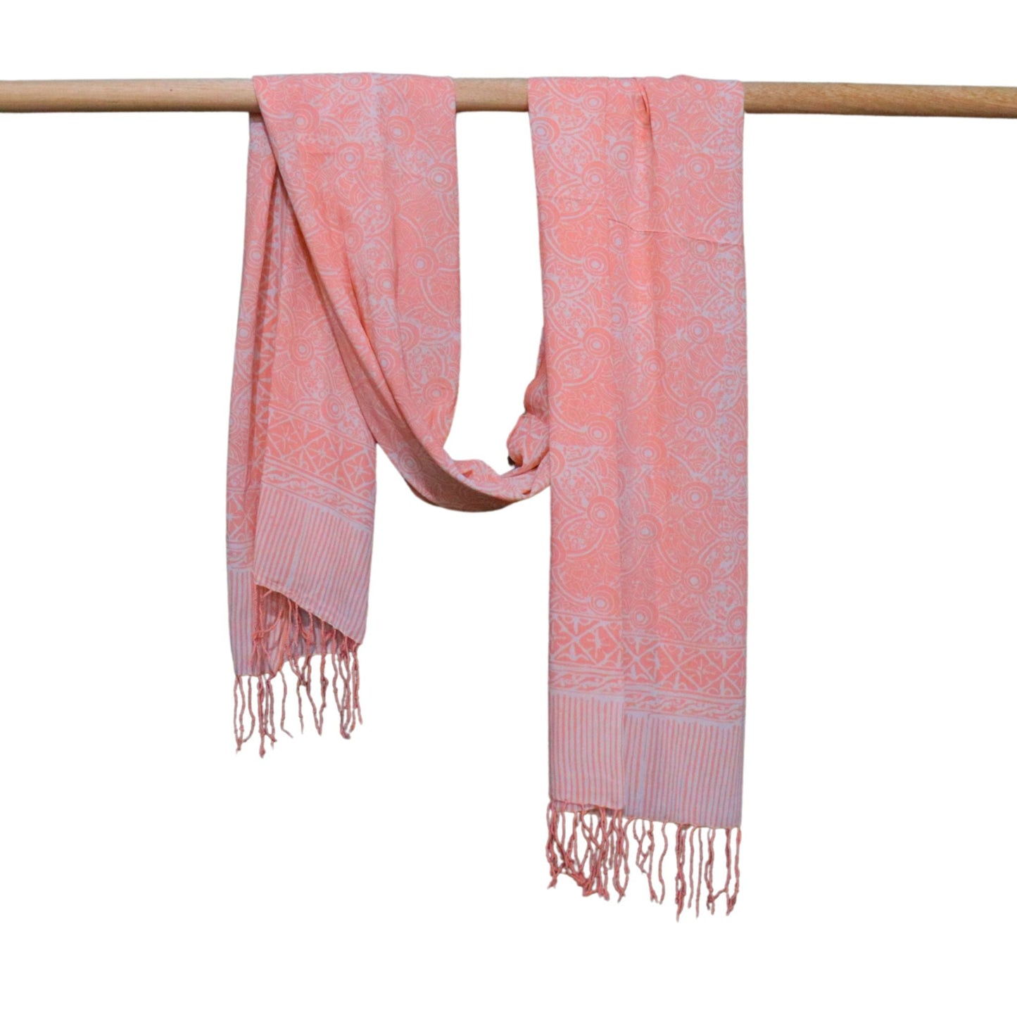 Handmade Batik Scarf - Soft Cotton - Golden Iris