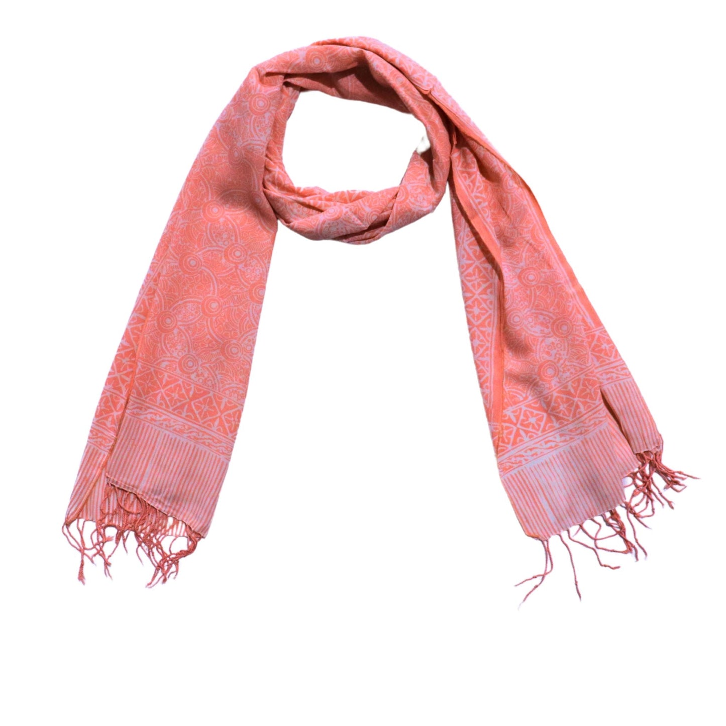 Handmade Batik Scarf - Soft Cotton - Golden Iris