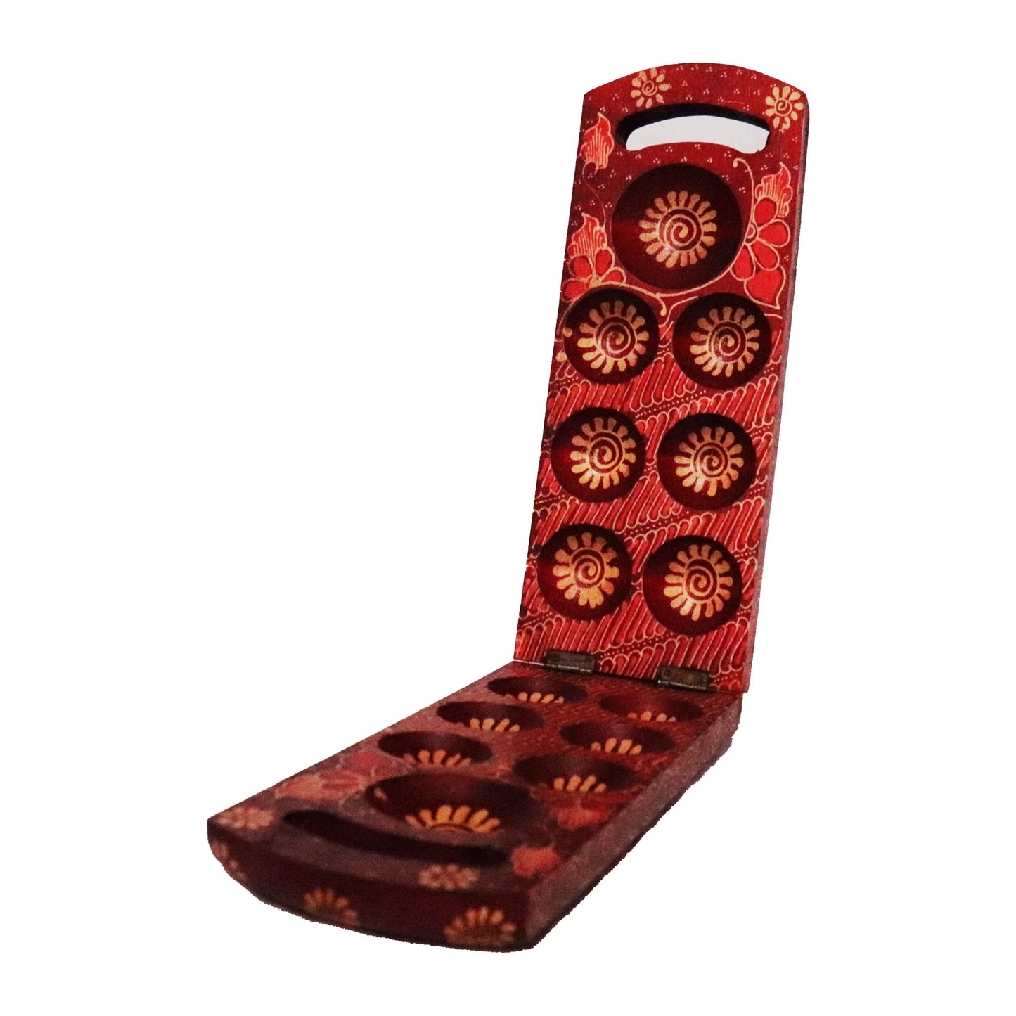 Mancala Wood Dakon Folding Congklak Board Game Games, DKN007