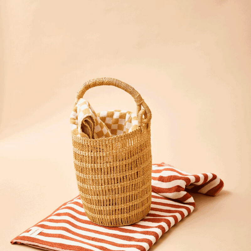 Kuma Open Weave Bucket Bag