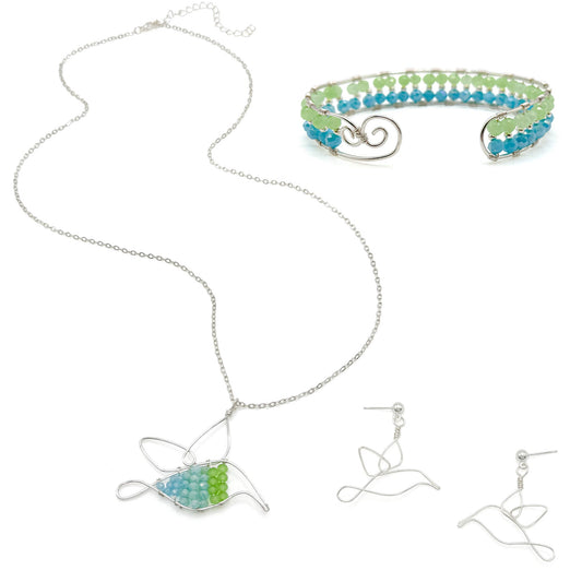 Silver Plated Little Bird Earrings Hummingbird Dangle Crafted In Delicate Luxury Limited Edition