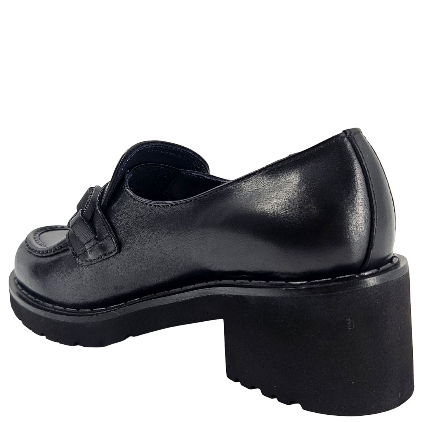 Black Lug Sole Chunky Loafer