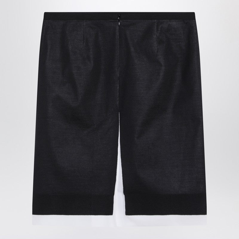 Miu Miu Skirt With Double Layer Blue/White Women