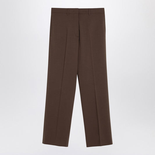 Miu Miu Brown Wool Trousers Women