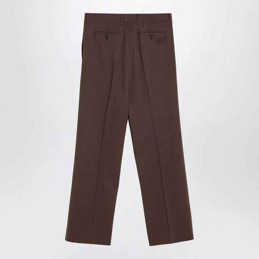 Miu Miu Brown Wool Trousers Women