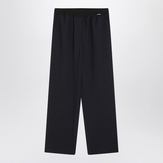 Miu Miu Blue Wool Pants Women