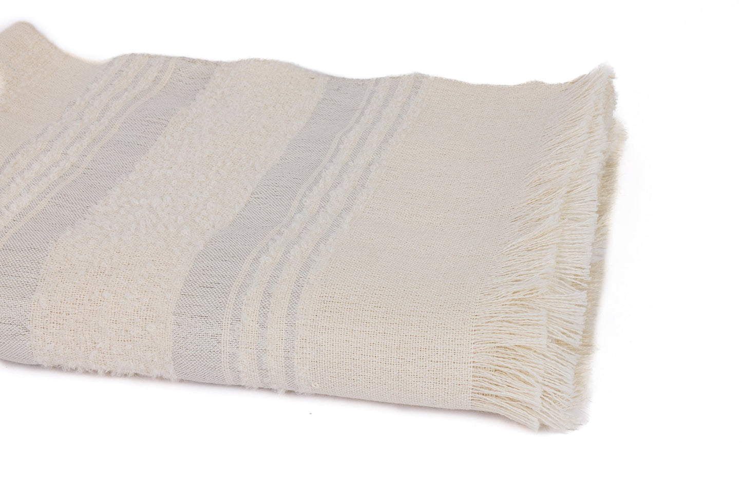 Allira Collection - Handloomed Alpaca - Silver & Ivory Moon Mist