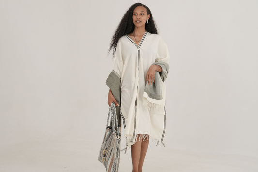 Petra Handwoven Ethiopian Cotton Kaftan
