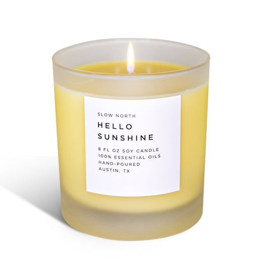 Hello Sunshine - Signature Candle (Grapefruit + Geranium + Lime)