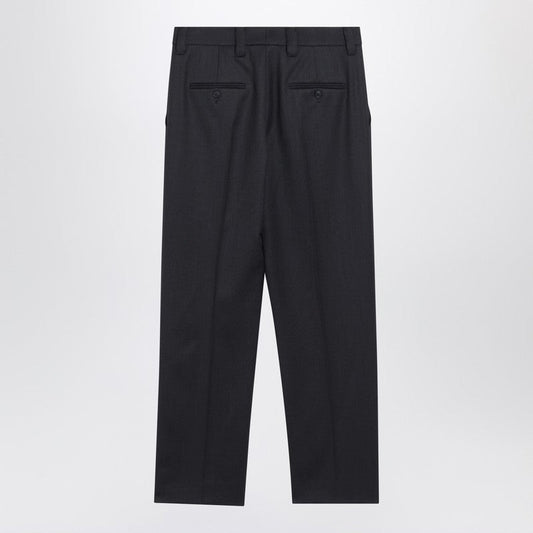 Prada Anthracite Grey Wool Trousers Women