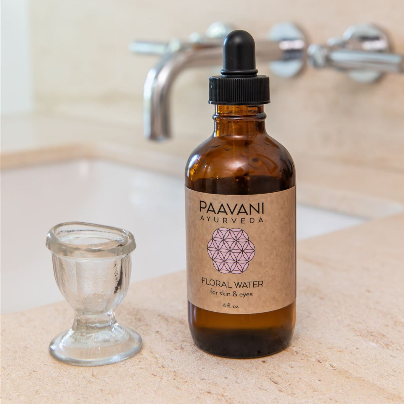 Glass Eye Wash Cup | Ayurvedic Eye Cleansing to Hydrate & Brighten