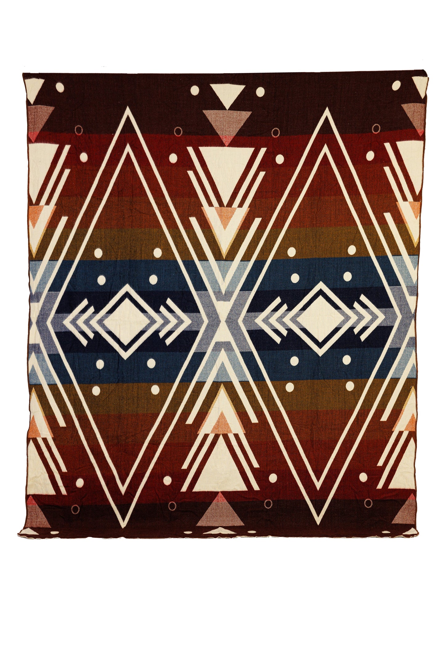 Yachana Collection - Chevron Red Blue Peach Brown