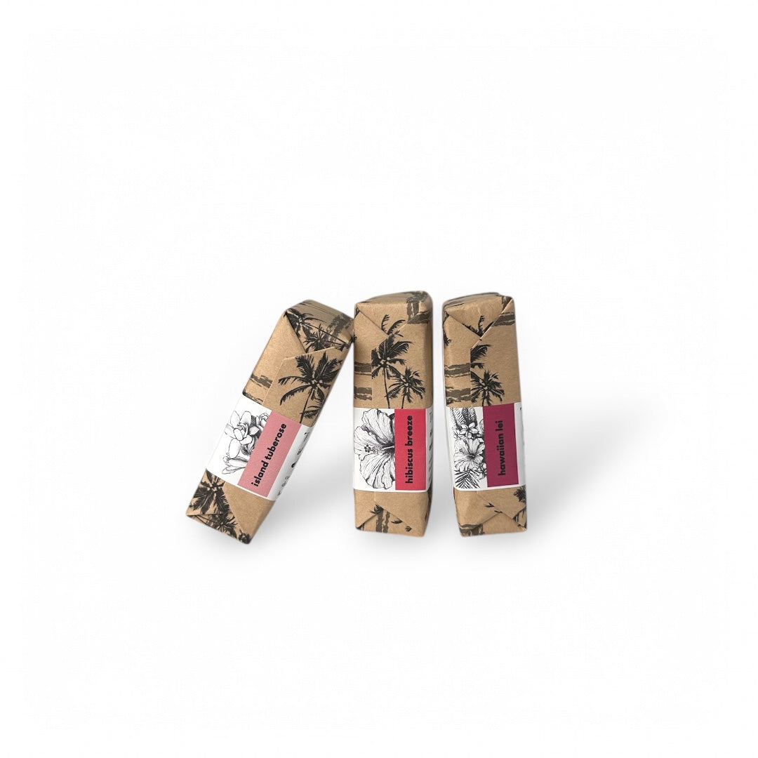 Pualani Scents (floral) Exfoliating Bar Soap Trio