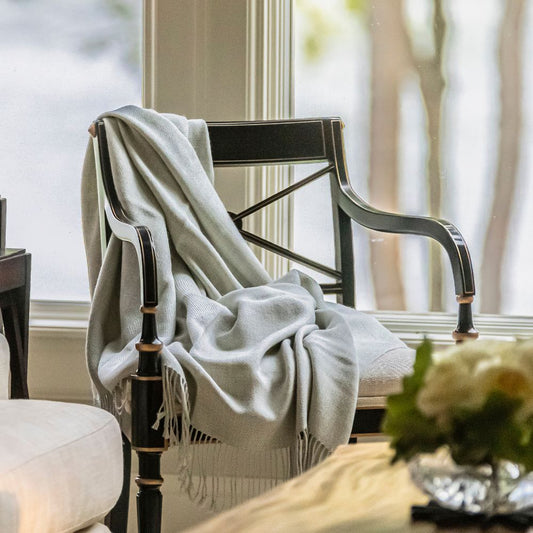 Wasi Collection - Undyed Graphite Baby Alpaca Throw