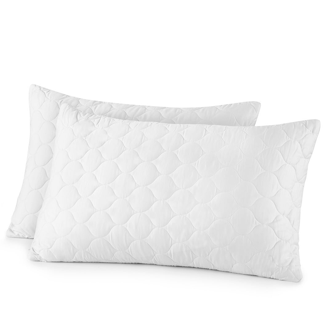 Organic Cotton Quilted Pillow Protectors