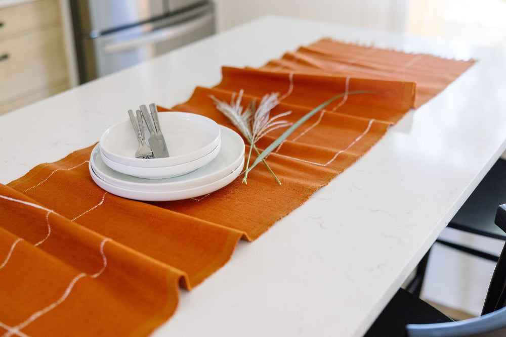 Rift Valley Handwoven Ethiopian Cotton Table Runner