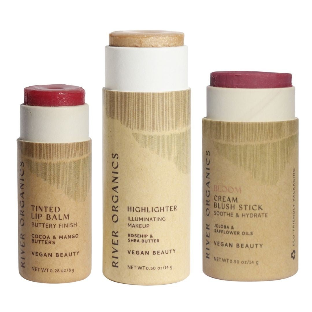 Lip + Highlighter + Blush Set