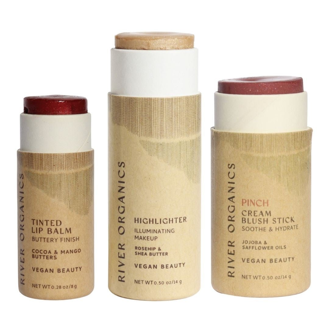Lip + Highlighter + Blush Set