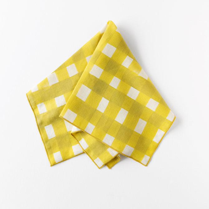 Yellow Cross-Hatch Napkin
