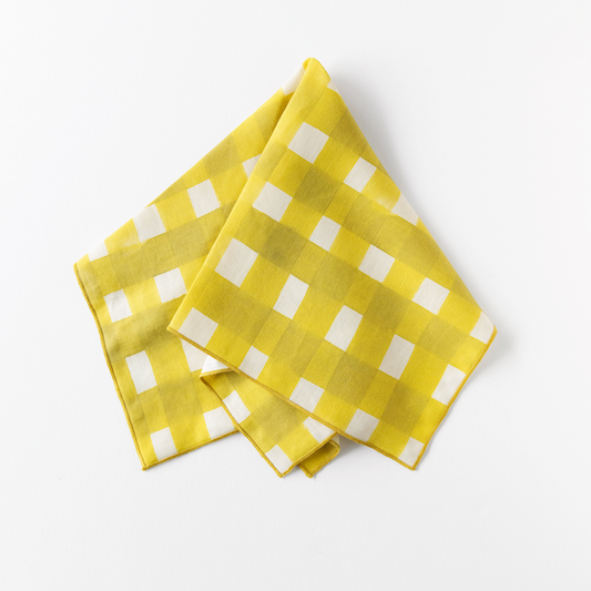 Yellow Cross-Hatch Napkin