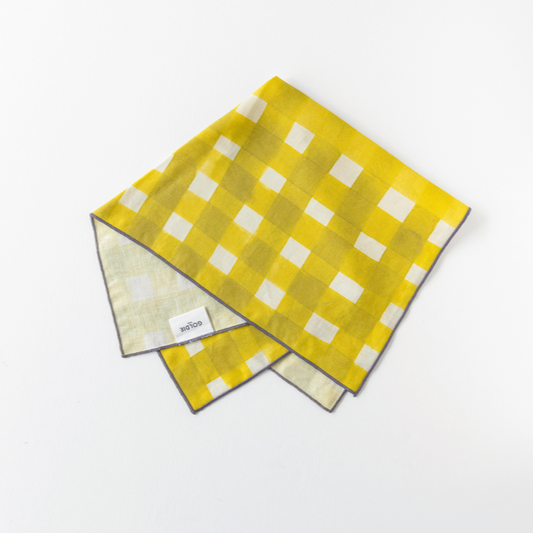 Yellow Cross-Hatch Napkin