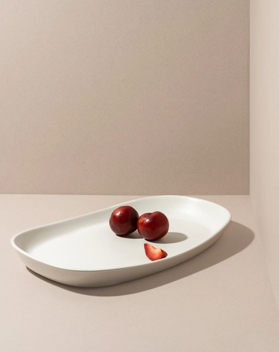 Mini Long Stoneware Serving Platter - Medium