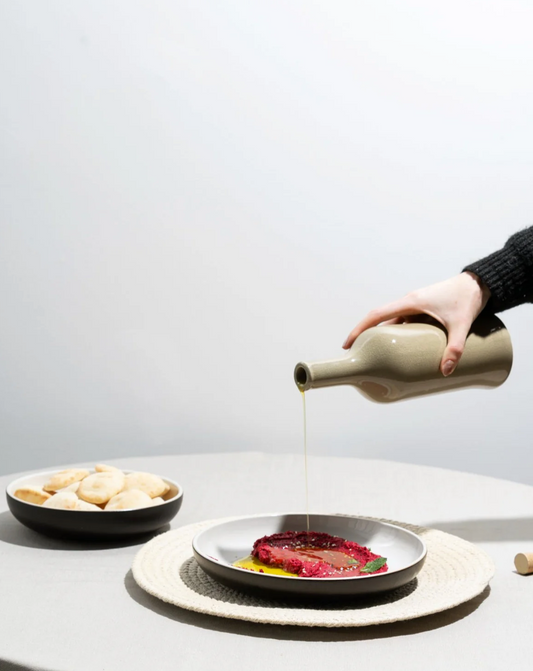 Stoneware Olive Oil Dispenser - Brutto 21 oz