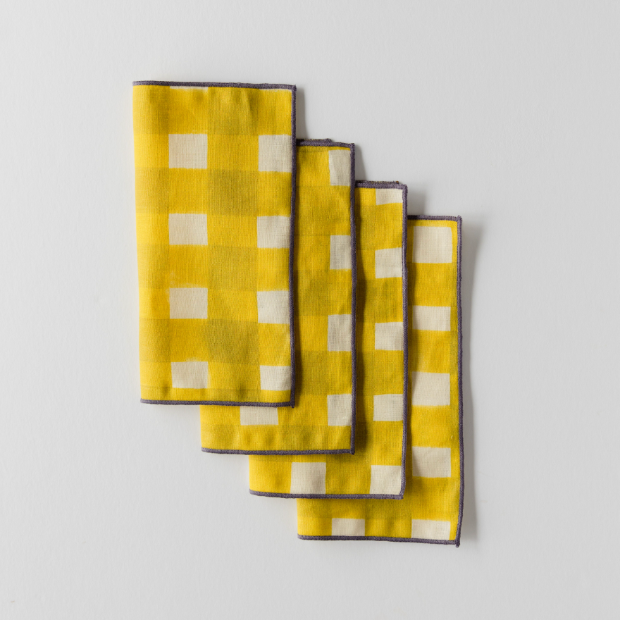 Yellow Cocktail Napkins