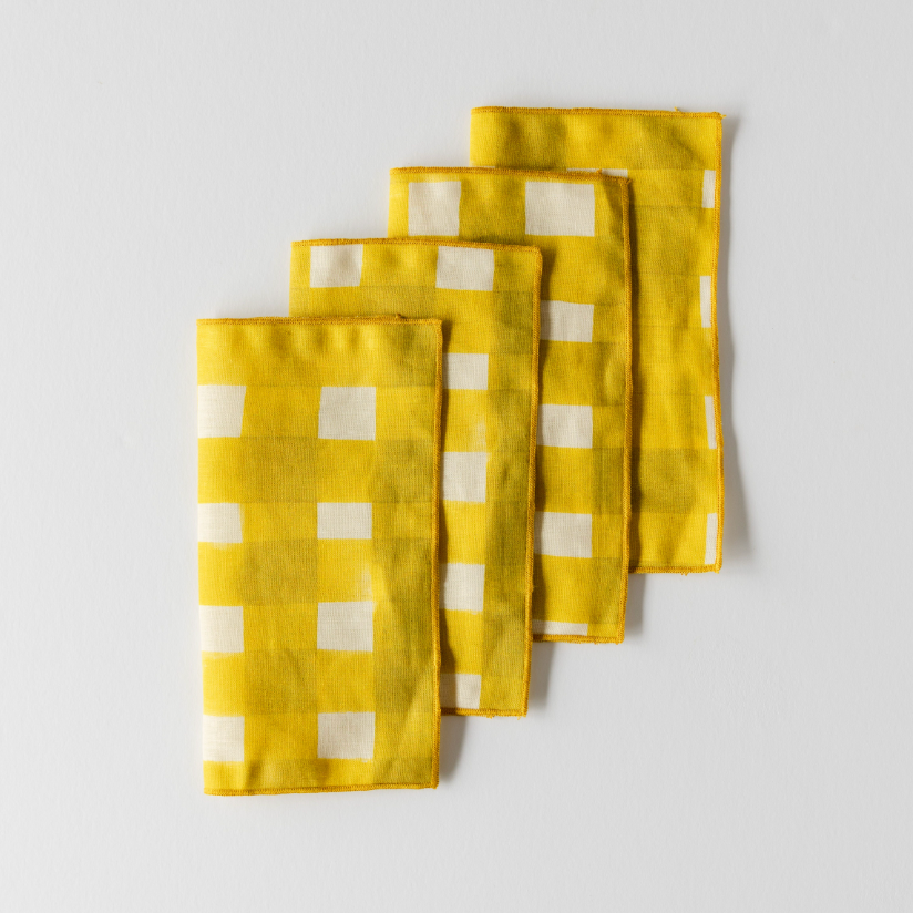 Yellow Cocktail Napkins
