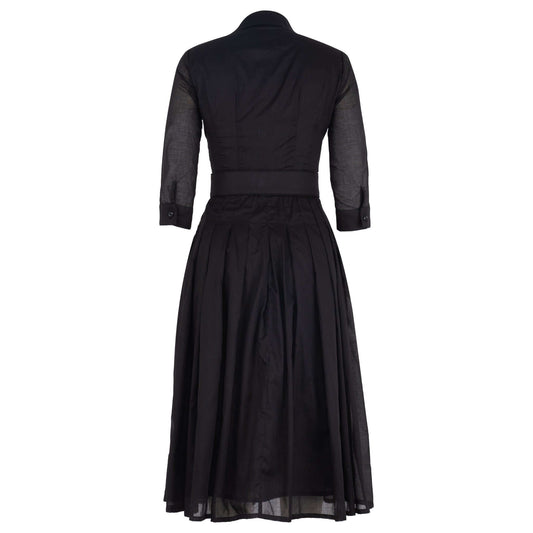 Audrey Dress #4 Solid Black Dress