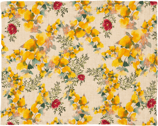 6 Organic Linen Placemats in Saint Valentine